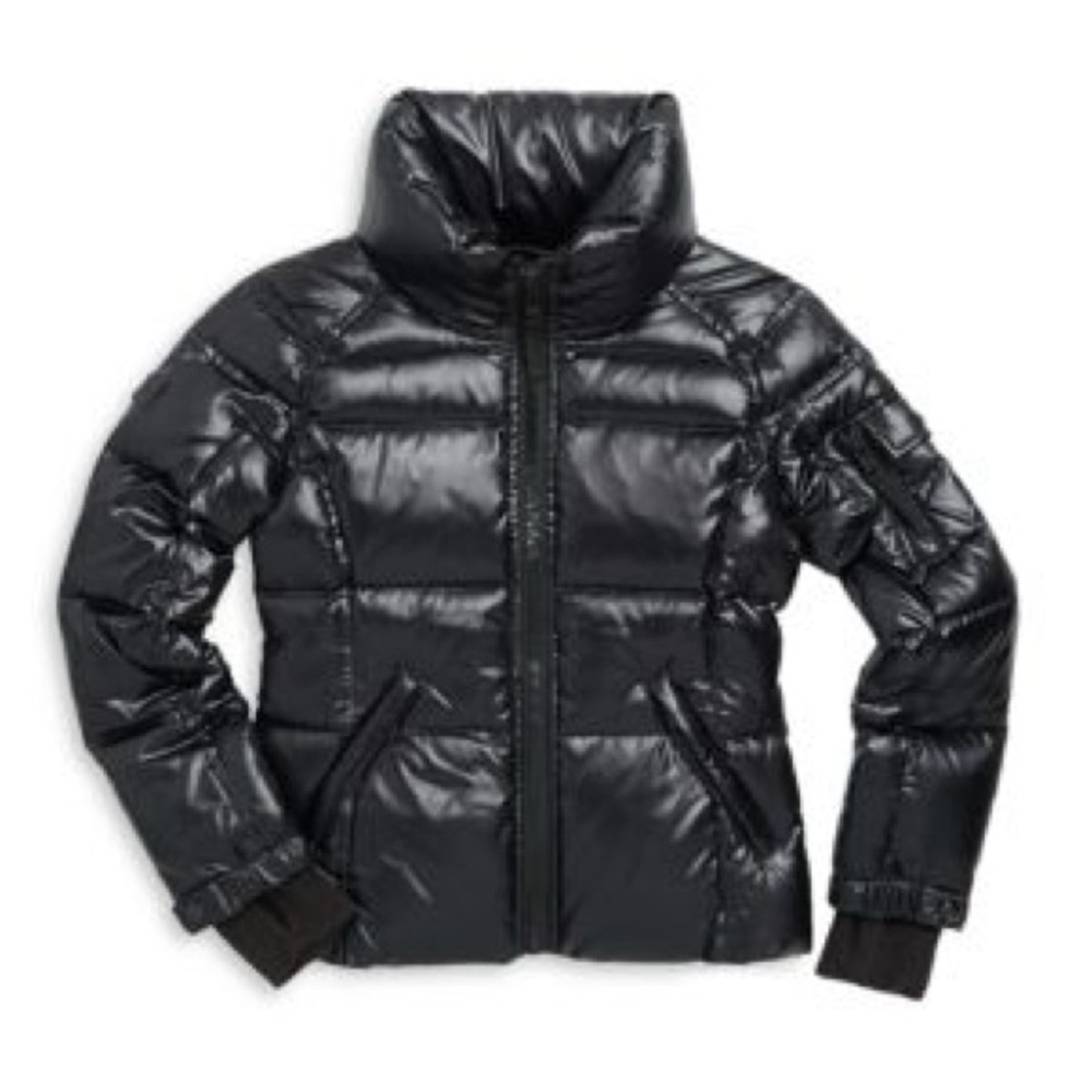 SAM. Black Freestyle Down Puffer Jacket Size 14 US $275